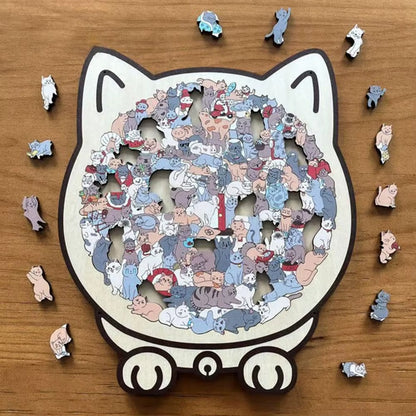 Kitty Puzzel | Verrassende vormen voor uren ontspanning 🐈