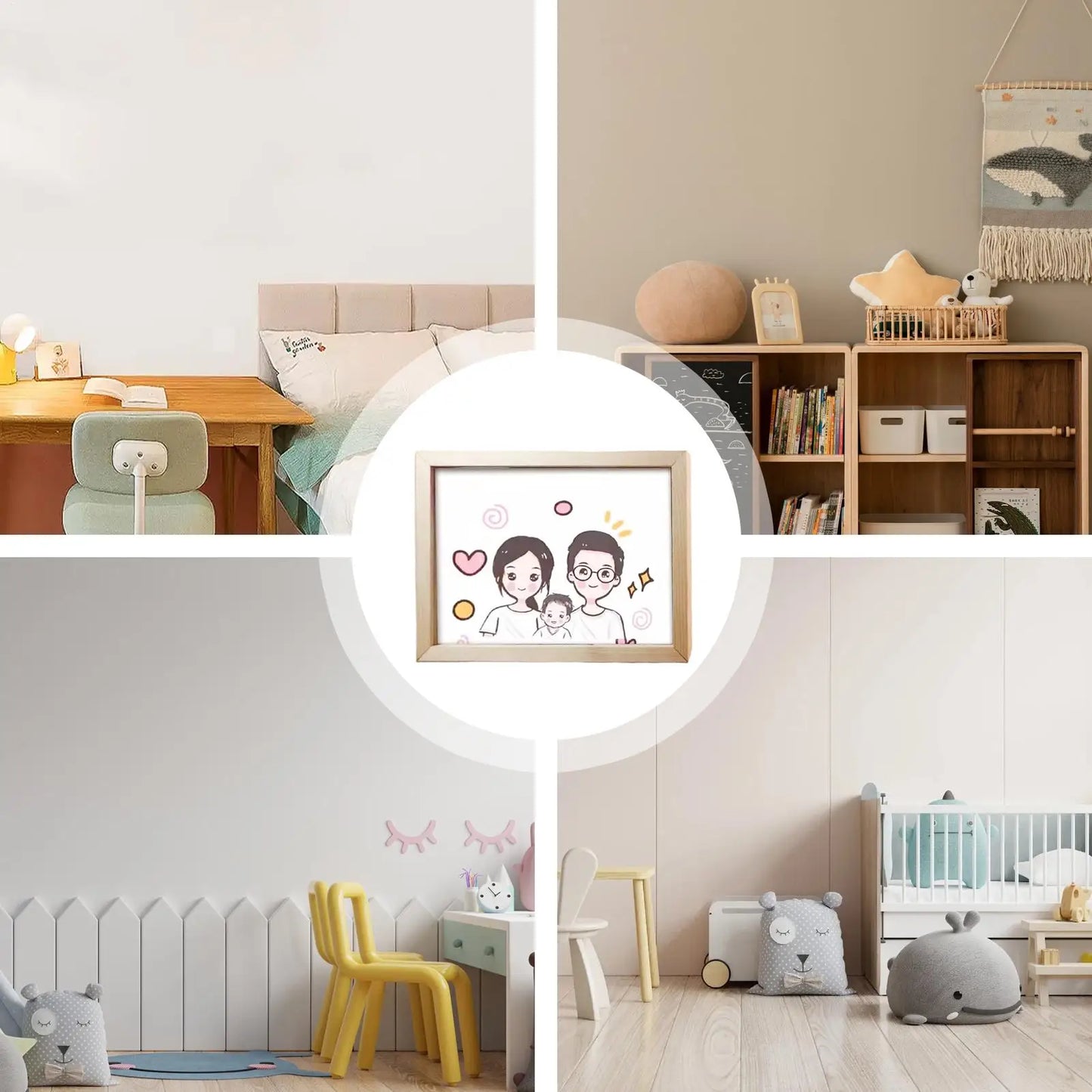 Kinderkunst Fotolijst | Wisselbare Wandlijst voor Tekeningen & Knutselwerk