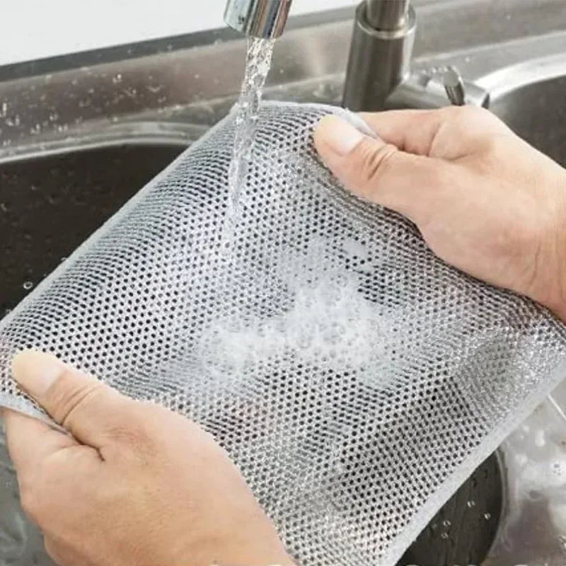 (20stuks) Anti-Kras Staaldraad Vaatdoeken | Laat aangekoekte resten moeiteloos verdwijnen.