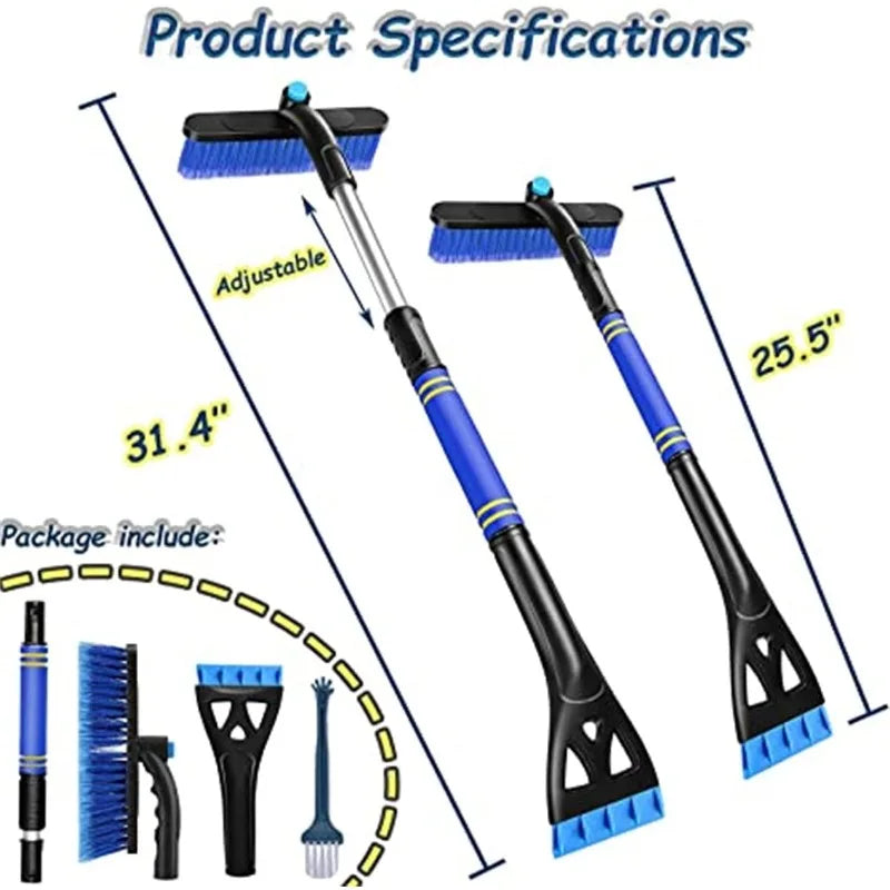 AutoSneeuwborstel Pro | Borstelt, Schraapt en Veegt Zonder Moeite