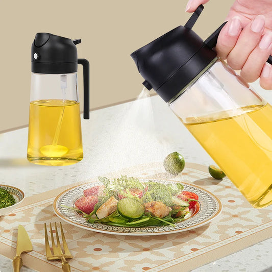 2-in-1 Olieflesje | Spuiten of Gieten voor Slimmer en Sneller Koken