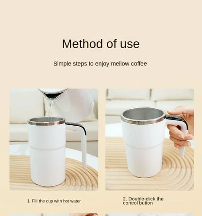 Zelfroerende Koffiemok | Nooit een lepel meer nodig