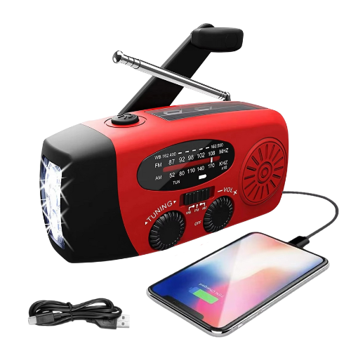 Noodradio | Klaar Voor Elke Noodsituatie - Licht & Stroom