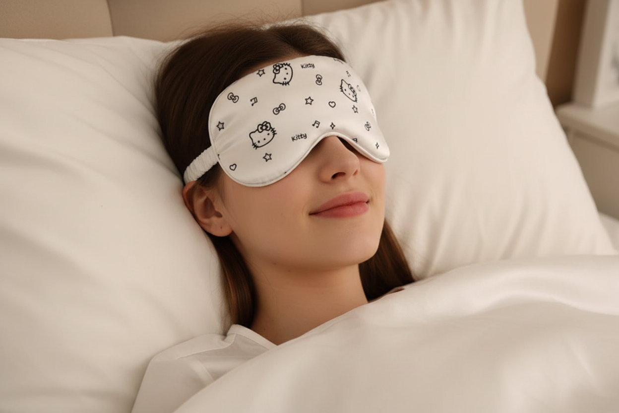 Glimlachend in bed