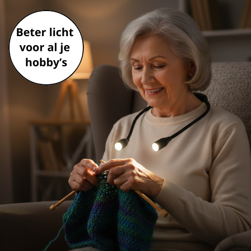 Neck-Flex Lamp | Handen-Vrij, Buigzame Armen, Perfect Licht