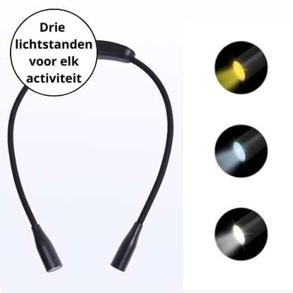 Neck-Flex Lamp | Handen-Vrij, Buigzame Armen, Perfect Licht