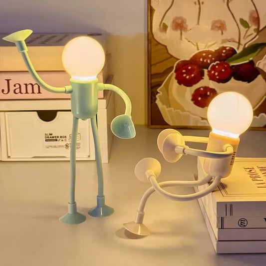 Grappig Lampmannetje met zuignappen | Plak ze overal