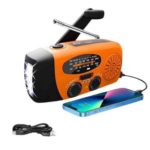 Noodradio | Klaar Voor Elke Noodsituatie - Licht & Stroom