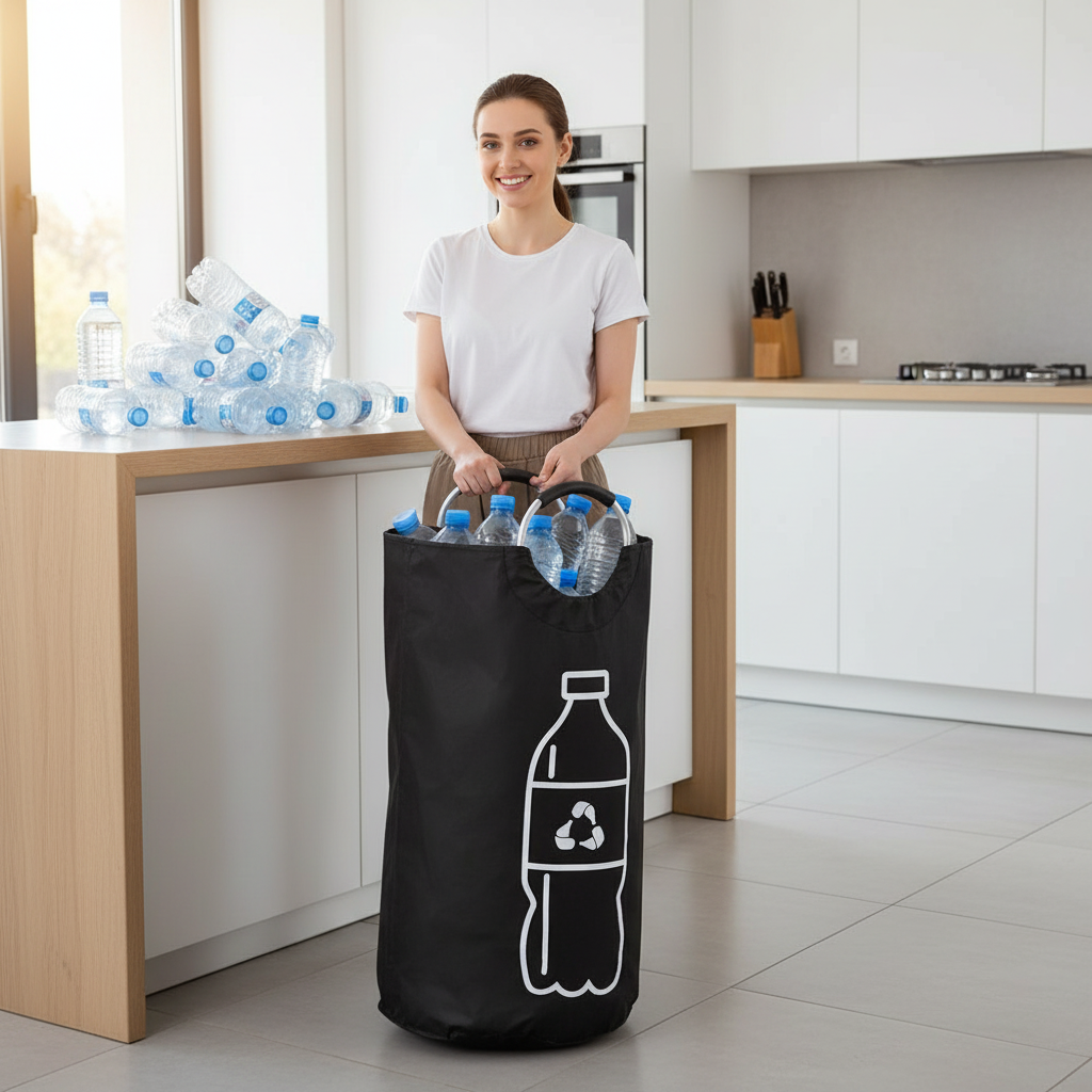 Flessenopbergzak XL | Ruimtebesparend & Stijlvol Opbergen