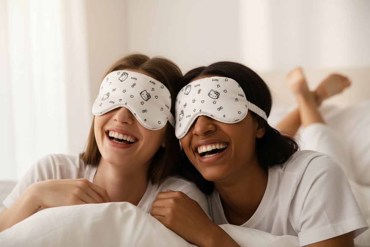 Vriendinnen in bed
